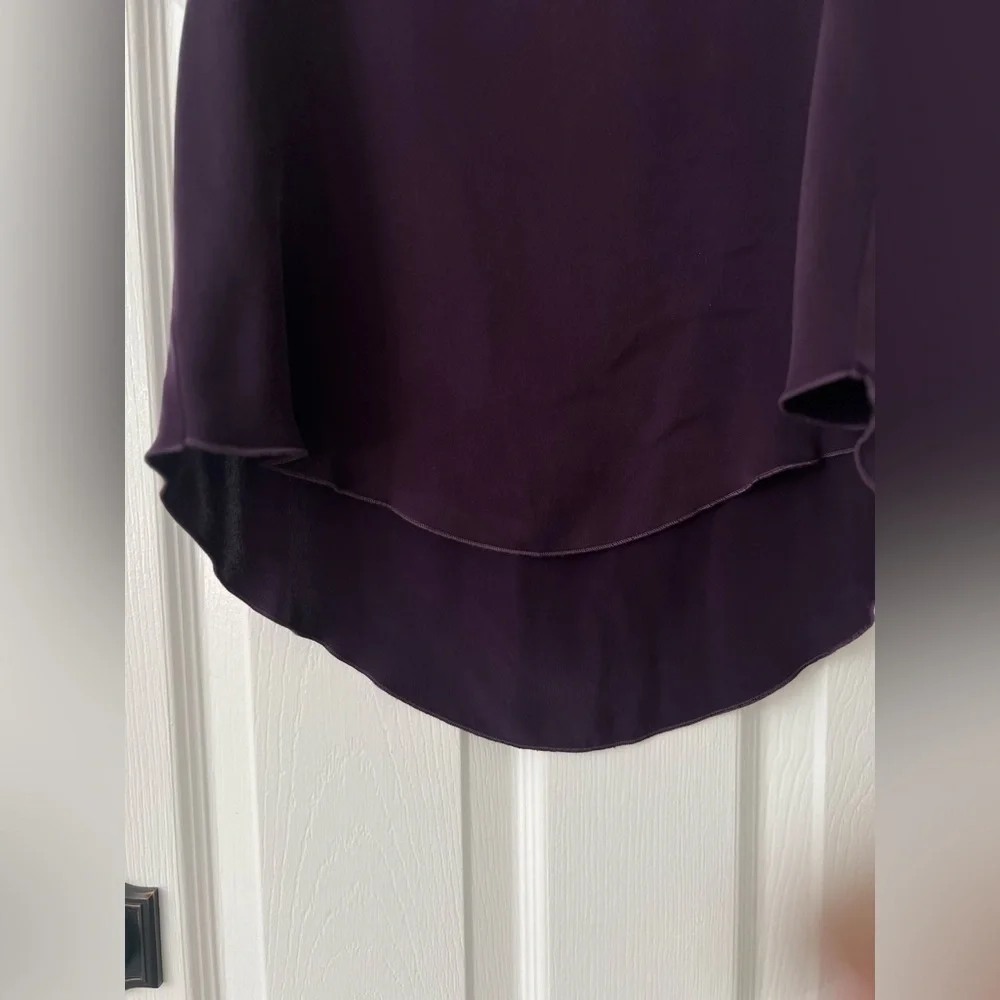 CHASOR PURPLE SILK TOP SIZE XS - Picture 3 of 7